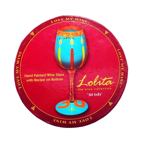 Lolita "30 ish" Love My Wine Collection Wine Glass Gift Box 15 oz Birthday NEW - Picture 3 of 7
